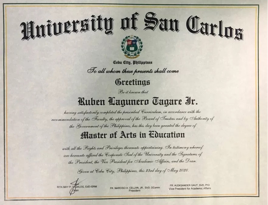 菲律賓圣卡洛斯大學-教育學碩士招生簡章-唐廈智創(chuàng)教育